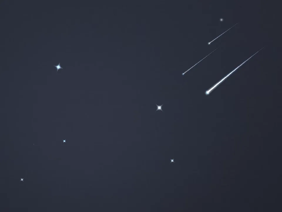 Comet Shower — effect preview
